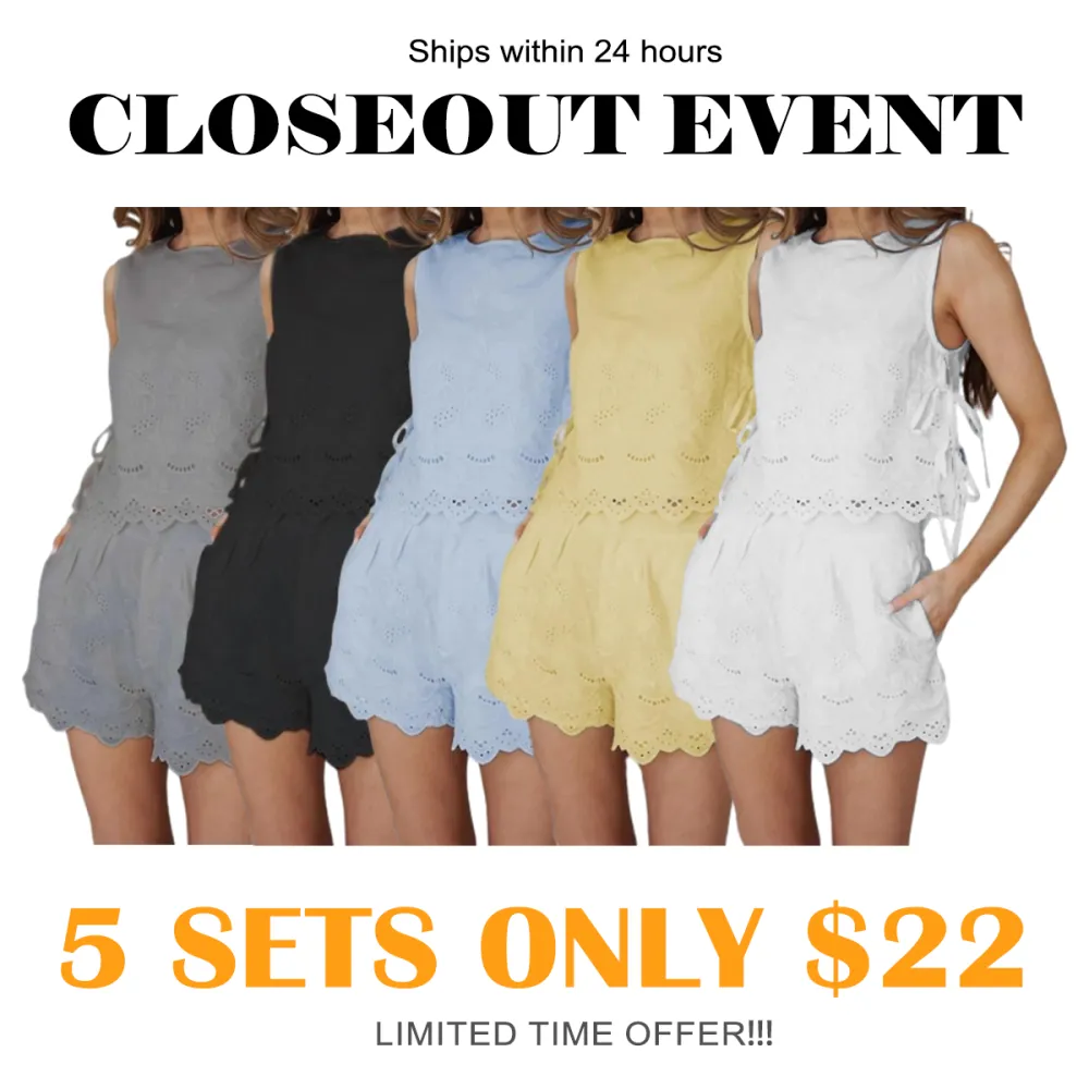 Women Summer Embroidery Set