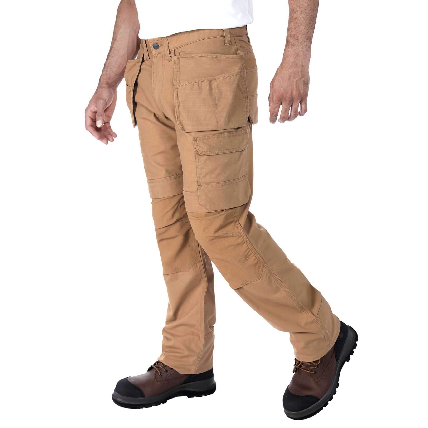 CHT Steel Double-Front Multi-Pocket Stretch Ripstop Cargo Trousers 105070