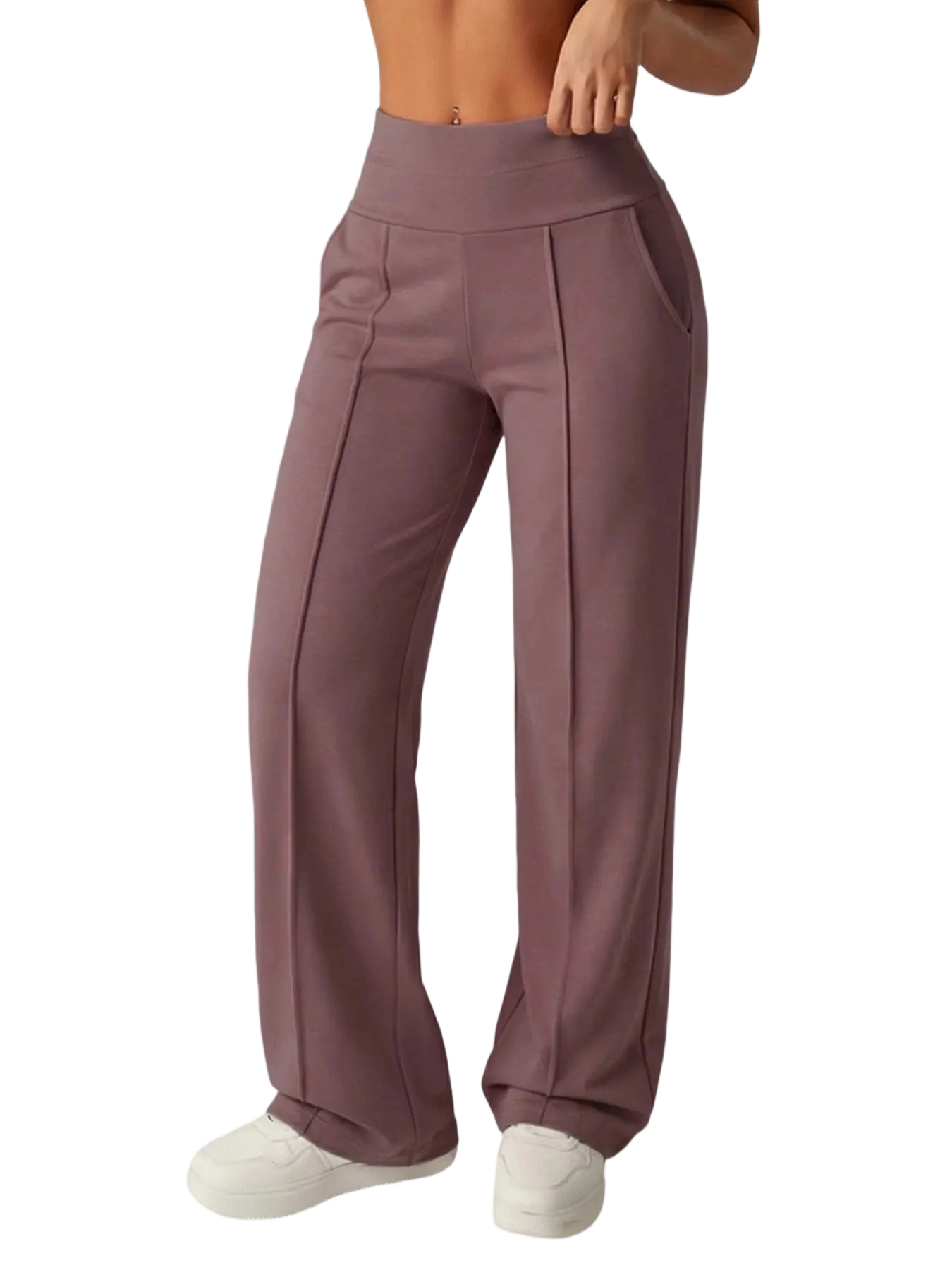 🔥Easter Sale!Women's High-Waisted Wide Leg Sweatpants with Pockets