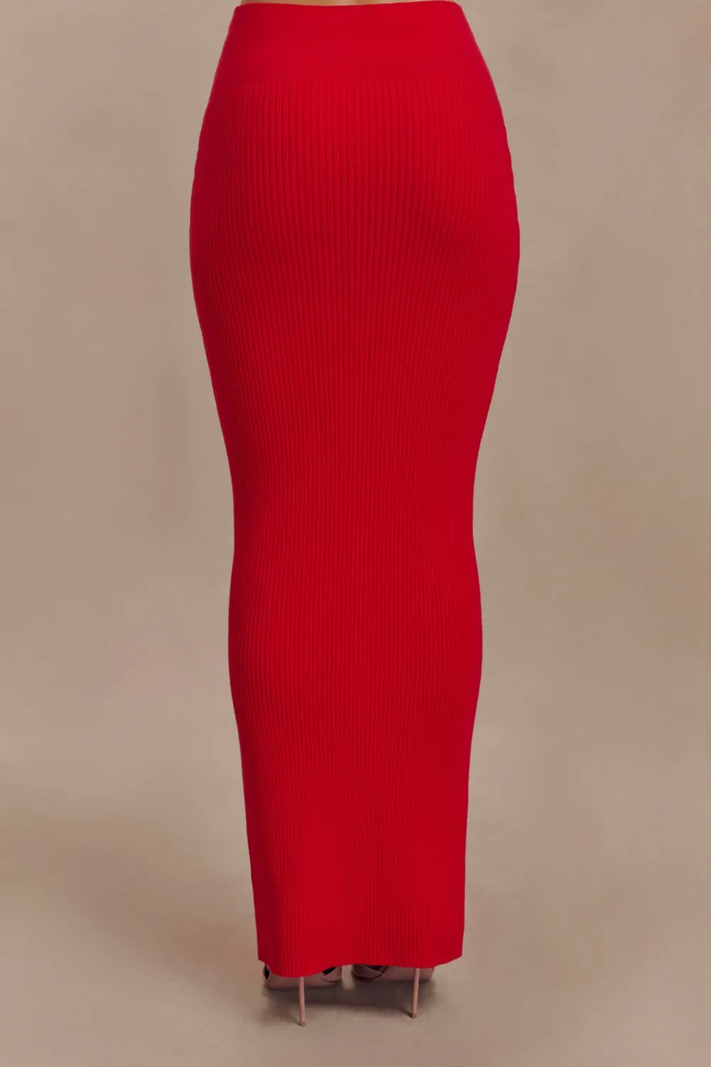 Ribbed Knit Maxi Skirt