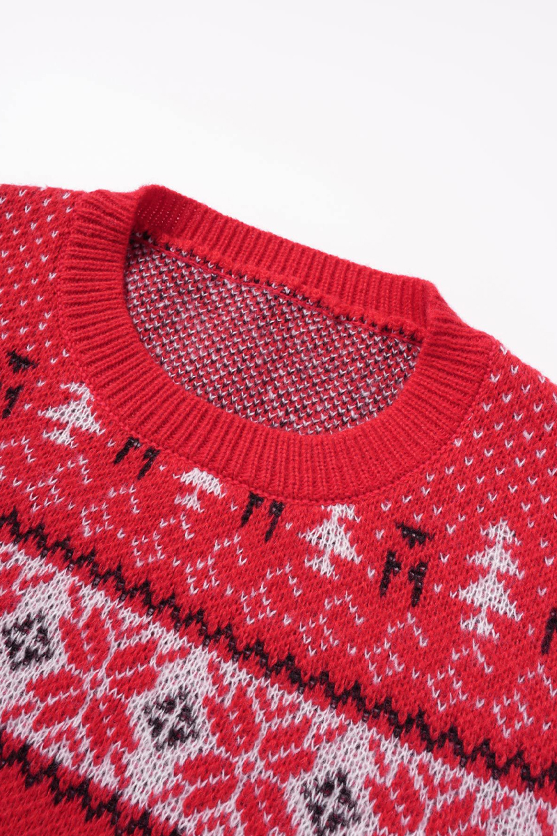 Men's Christmas-themed Crew Neck Sweater