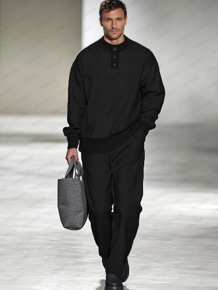 Urban Casual Waffle 2-Piece Set