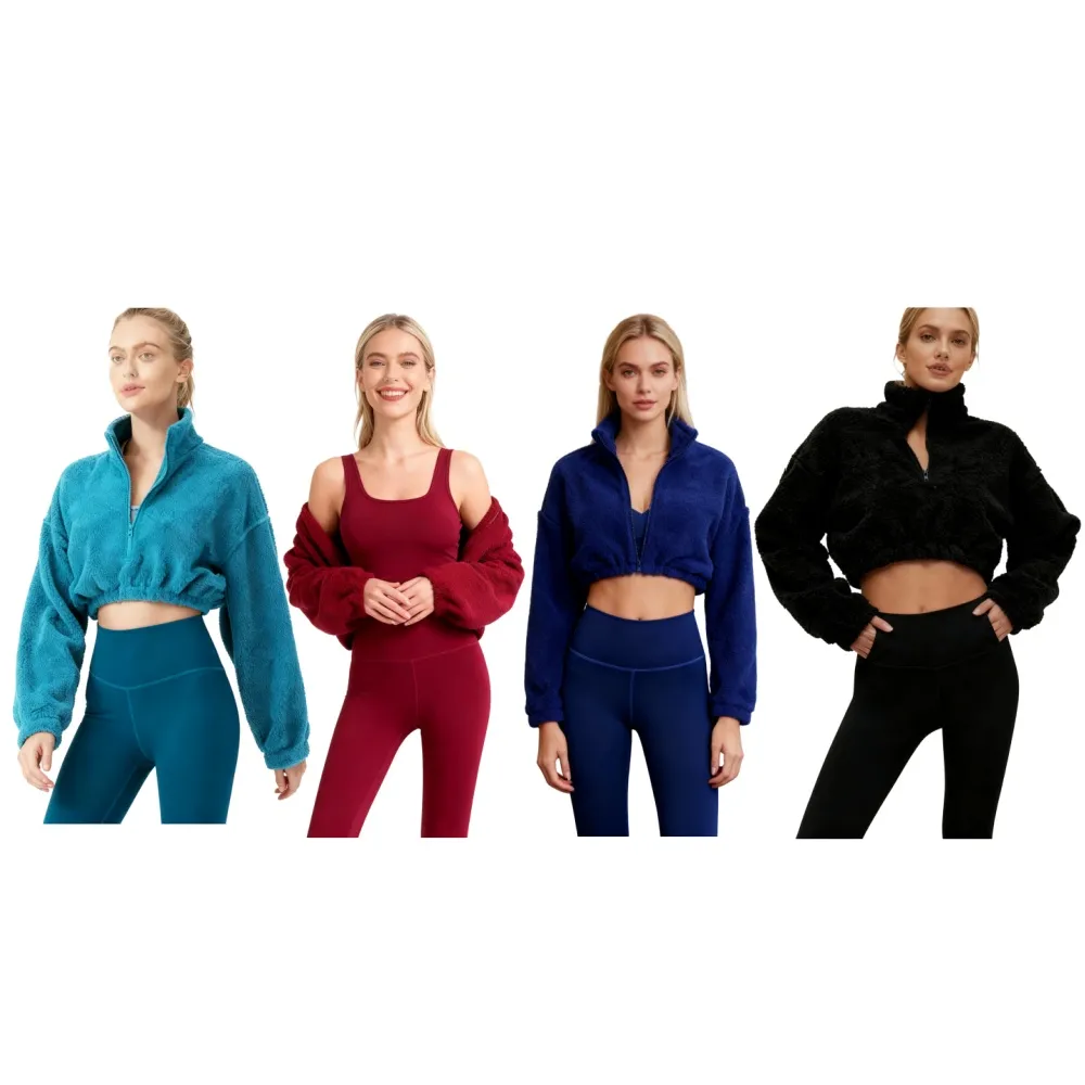 Women's Solid Thermal Lined 3-Piece Tracksuit Set