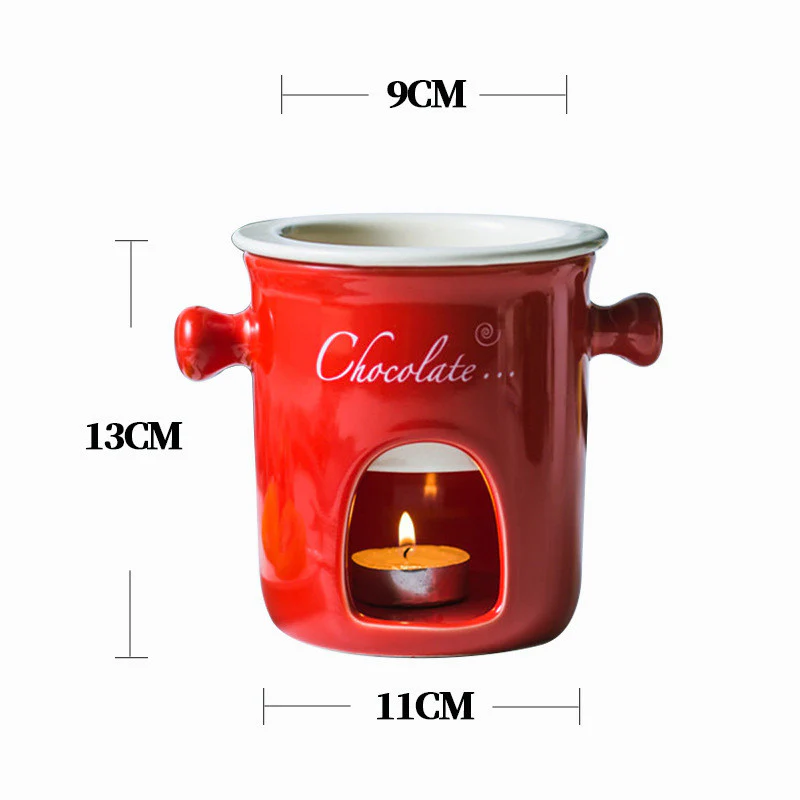 Ceramic Tealight Chocolate Warmer Pot