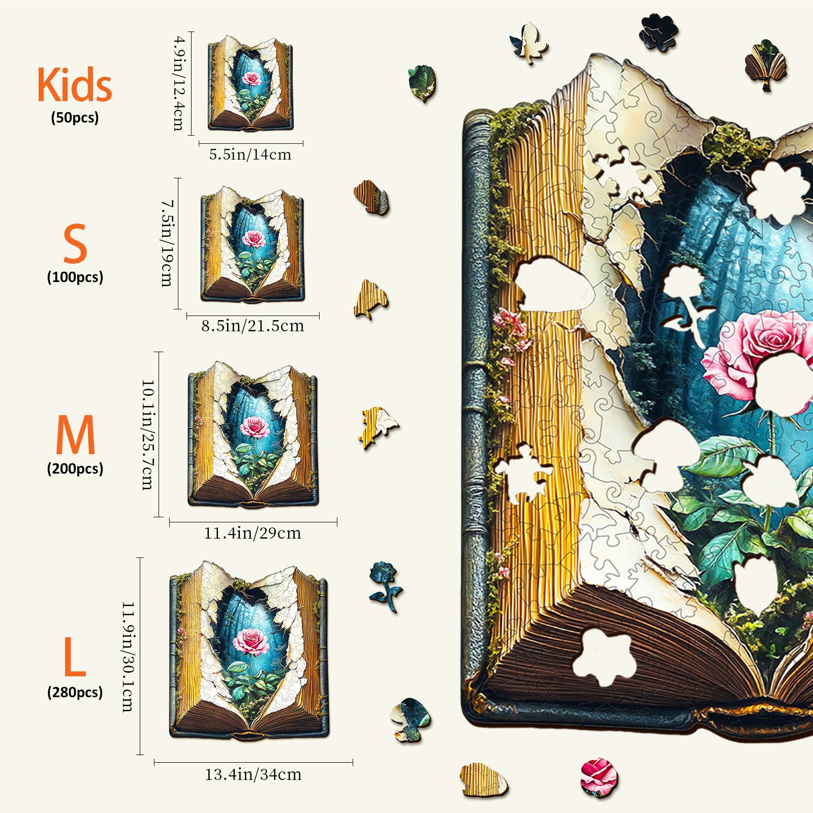 Blooming Story  Wooden Jigsaw Puzzle