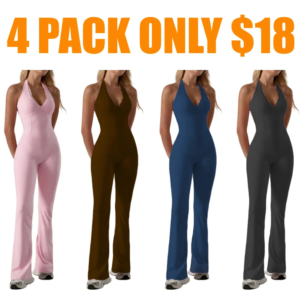 Backless Halter Jumpsuit
