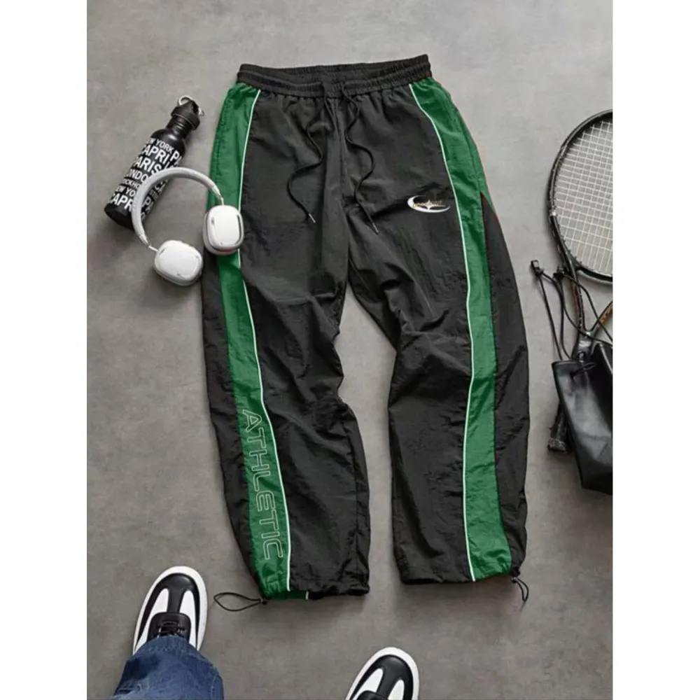 Men's Casual Printed Elastic Cuff Sport Pants