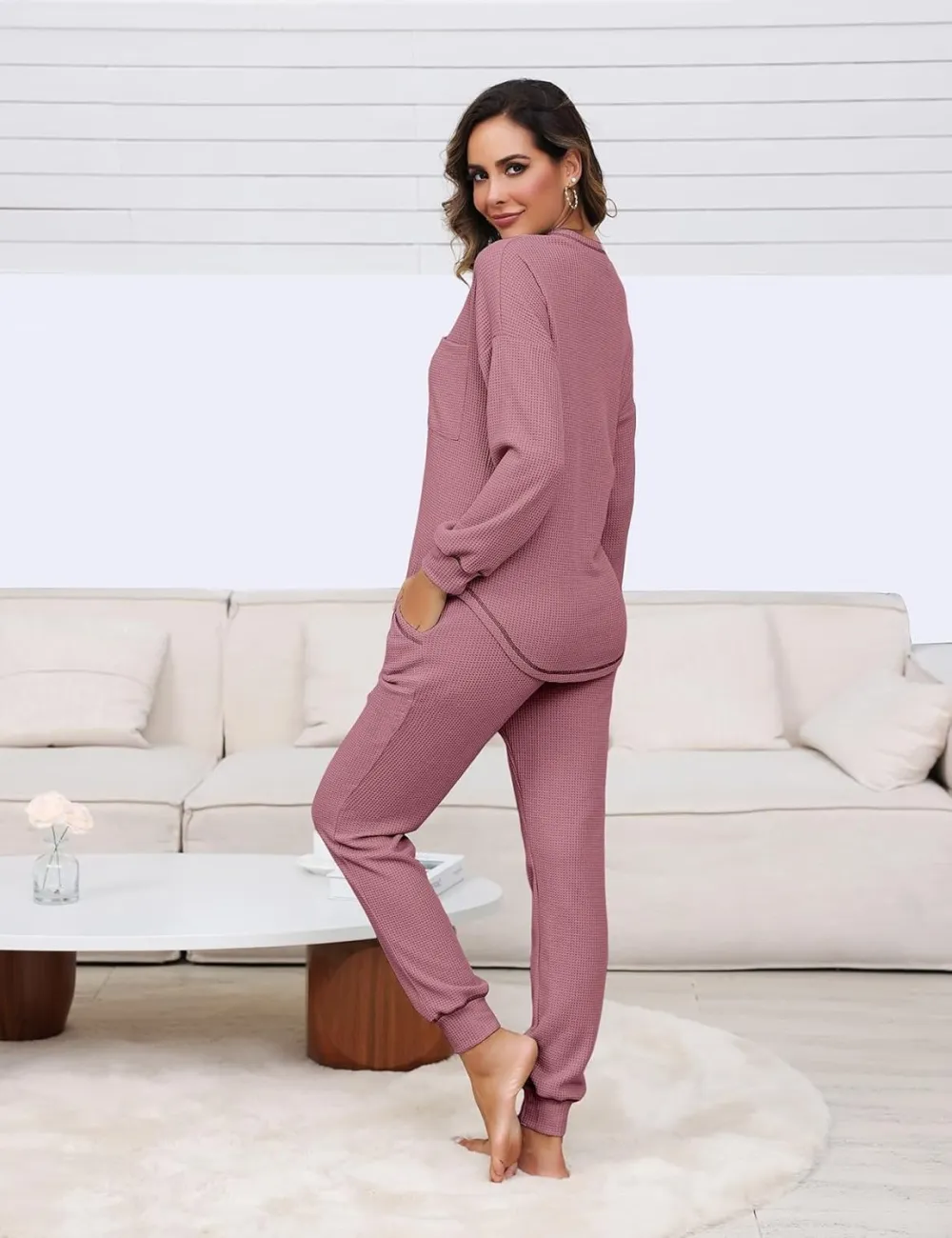 Womens Two Piece Outfits Lounge Sets