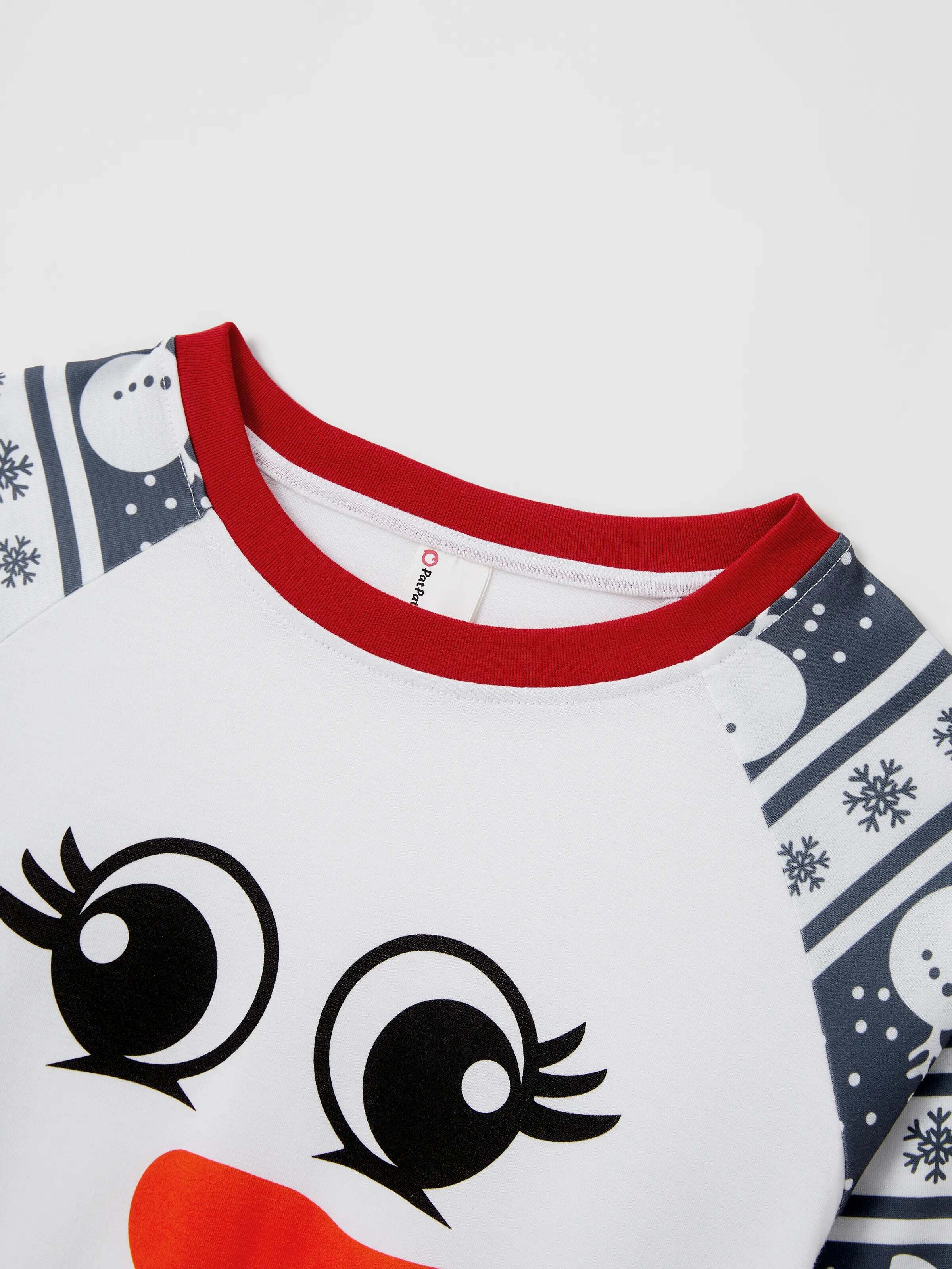 Matching Christmas Pajamas Family Snowman Pattern Long Sleeves PJs Sets Christmas Socks Dark Grey