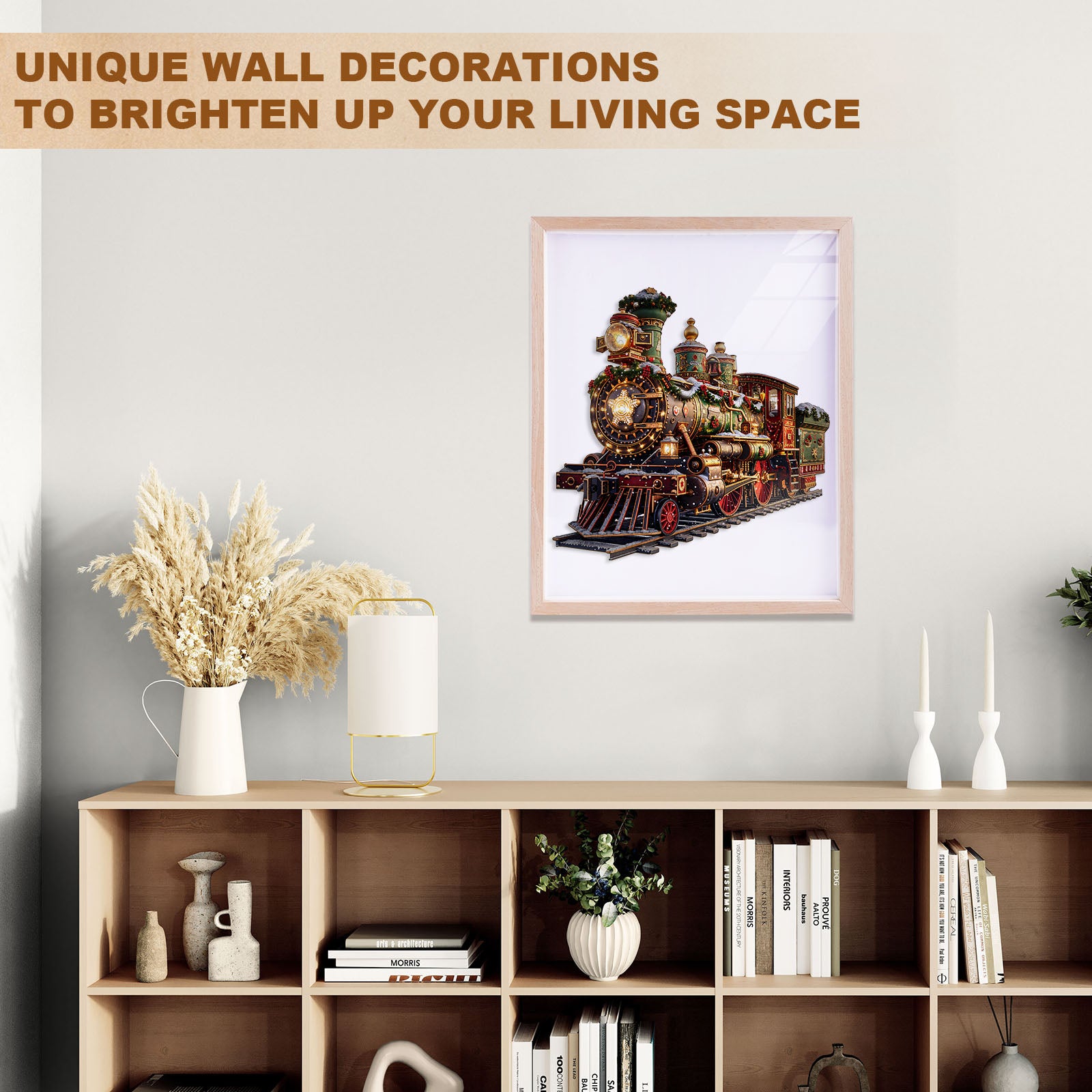 Christmas Mechanical Train-1 Wooden Jigsaw Puzzle