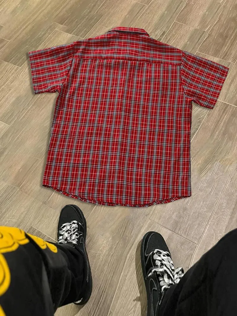 🔥5COLORS-$21 TODAY ONLY🔥 “SAVED BY JESUS” Plaid Shirt – Bold Faith Meets Everyday Style