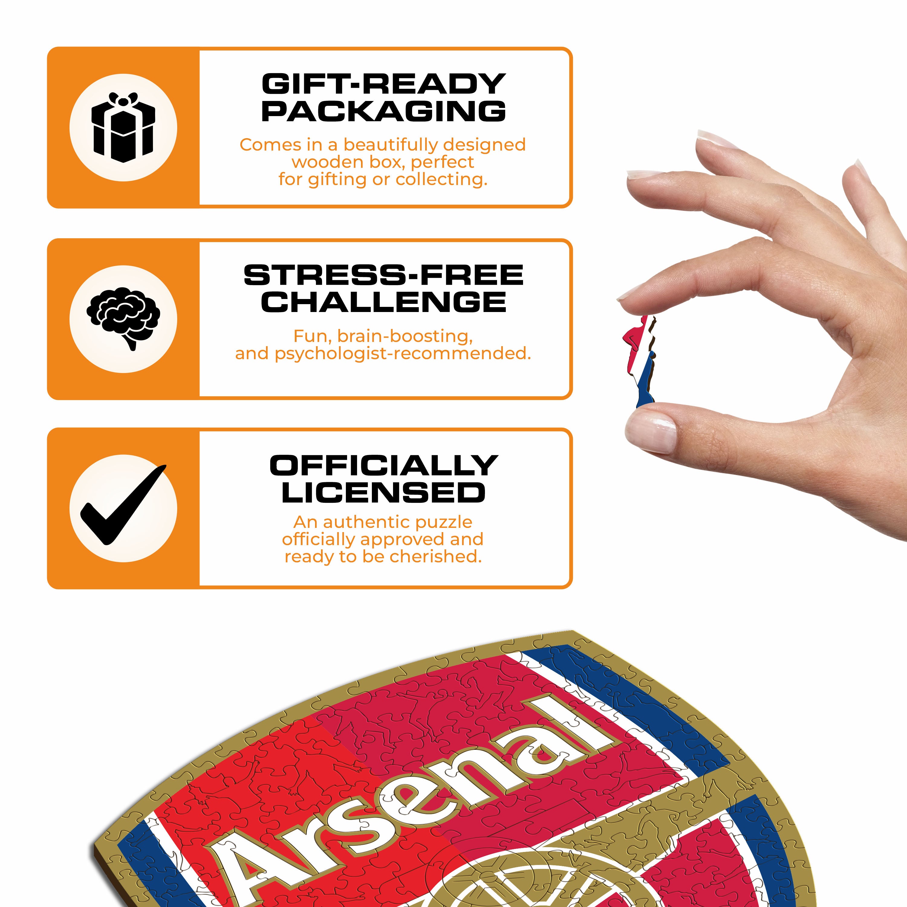 Arsenal FC® Logo - Wooden Puzzle