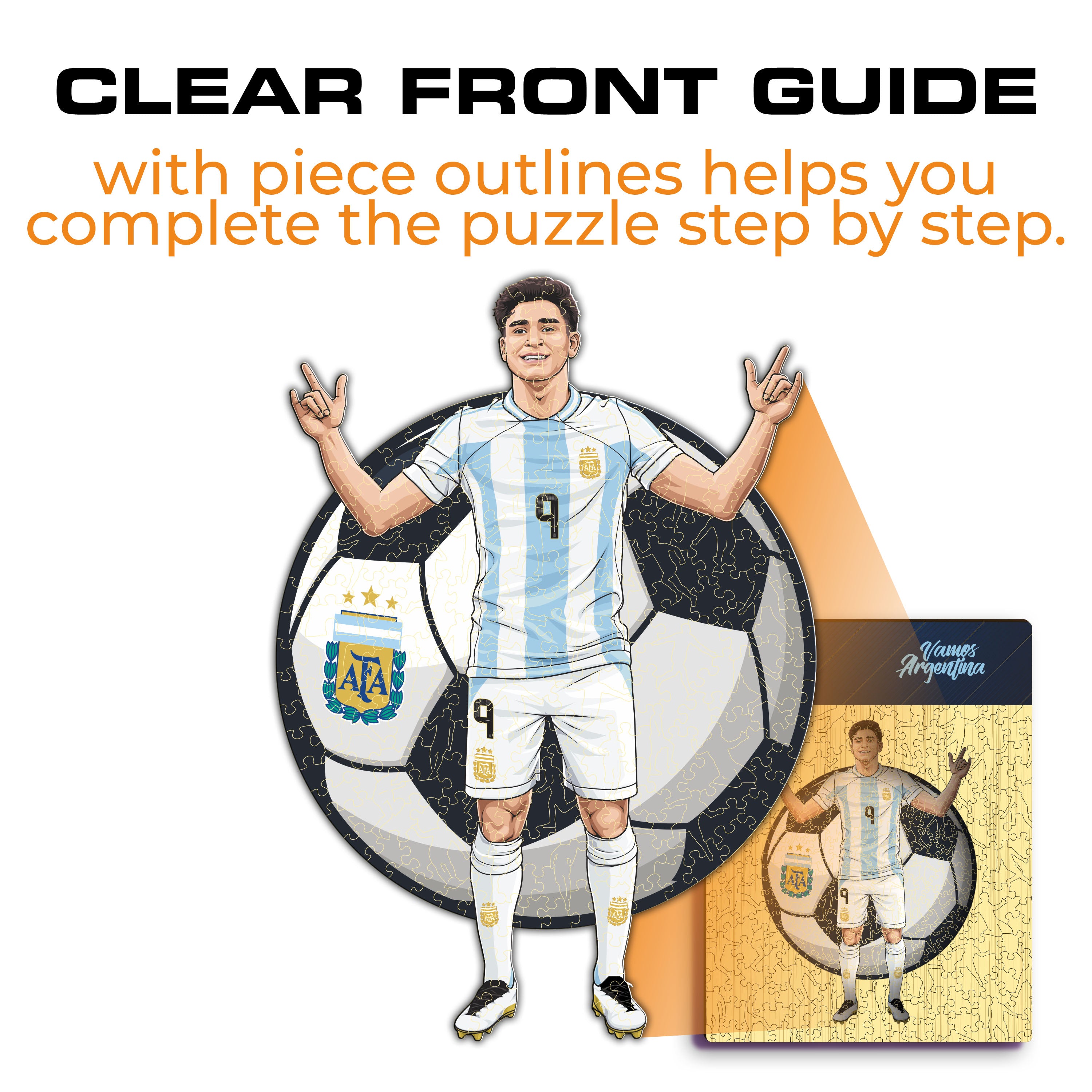 Julián Álvarez - Wooden Puzzle