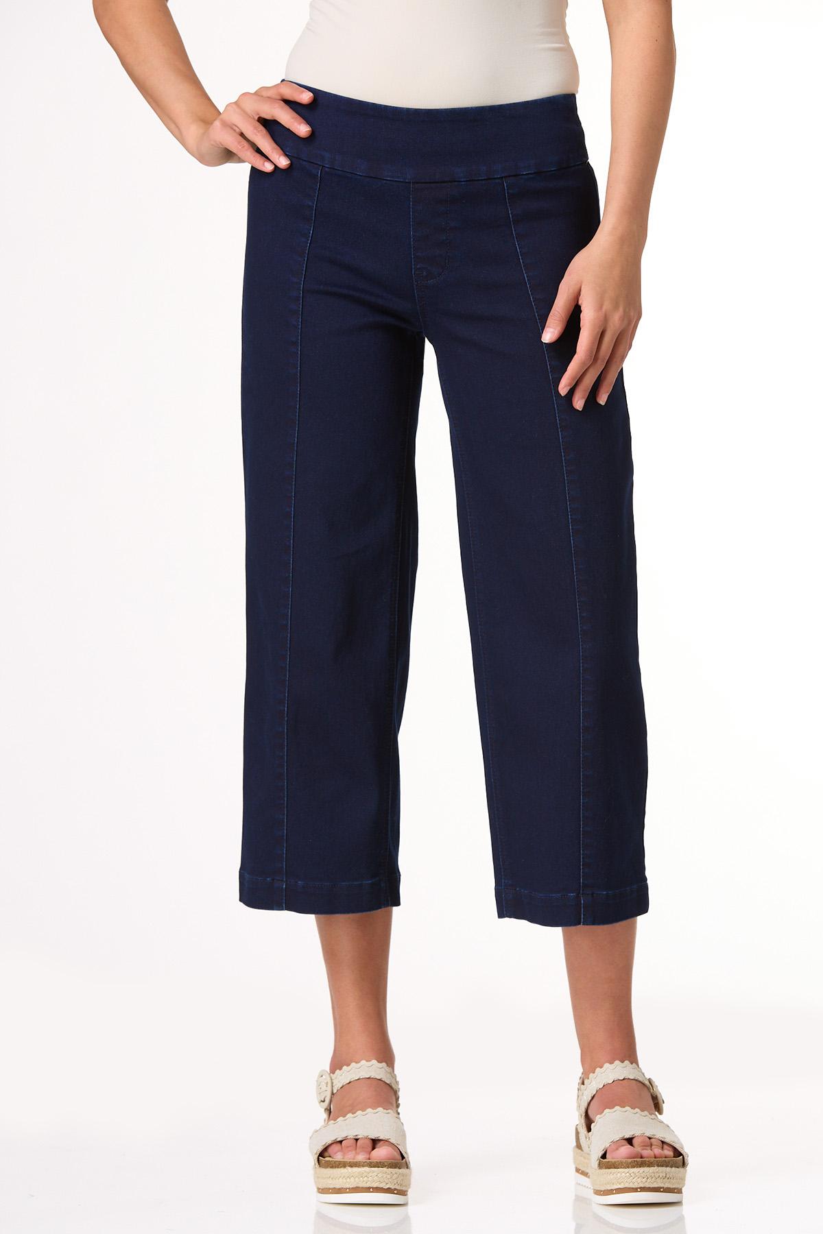 Girl On The Go Cropped Wide Leg Jeans