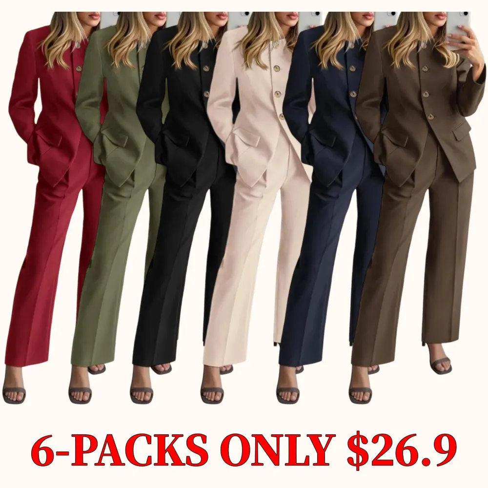 Women's two-piece set, a stylish business casual suit