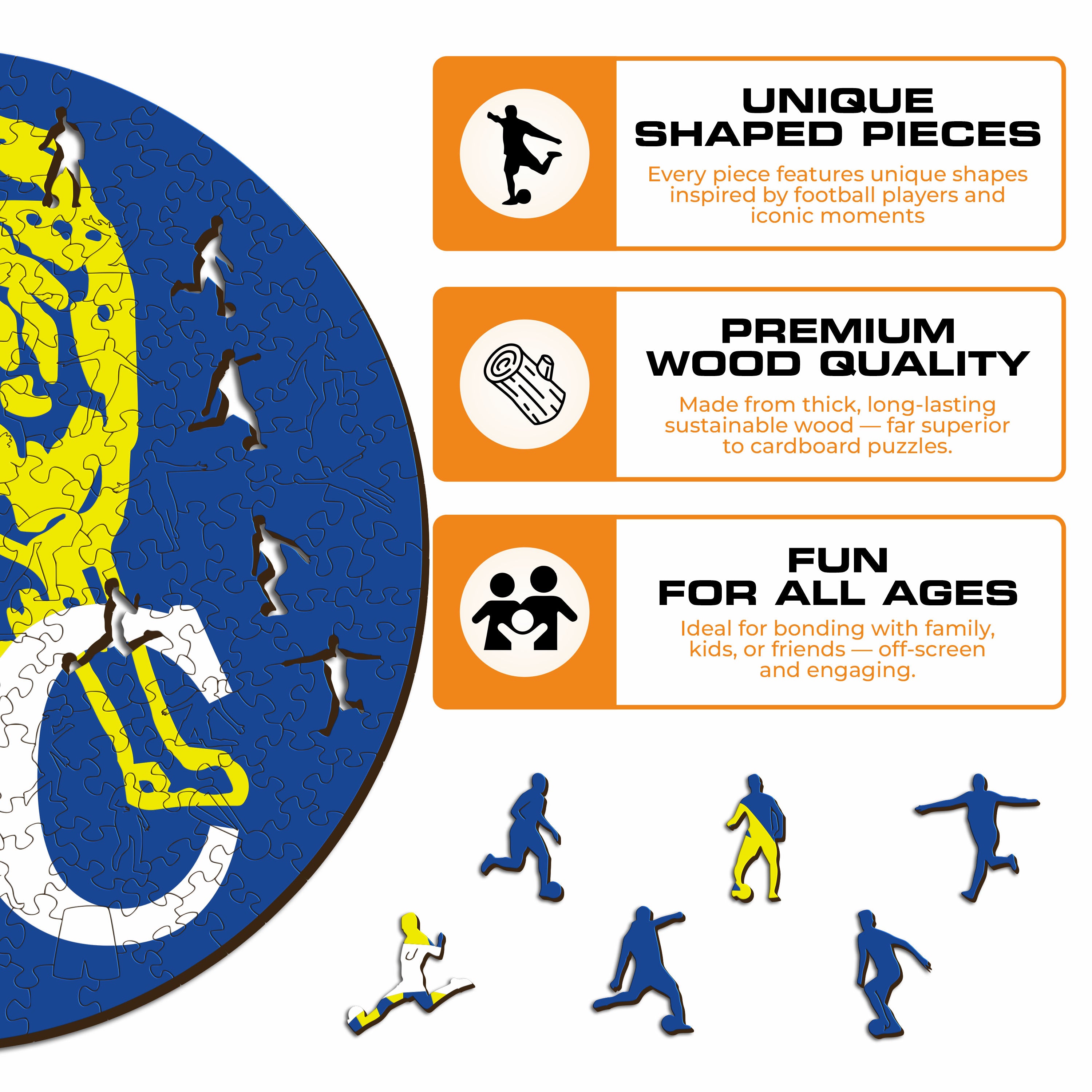 Chelsea FC® Retro Logo - Wooden Puzzle