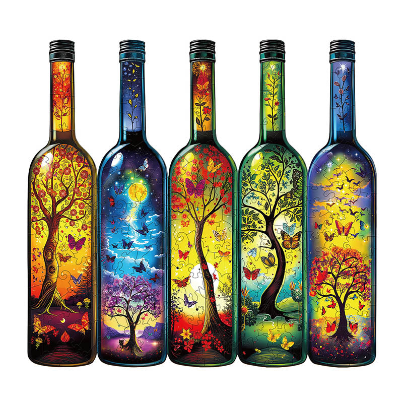Bottle of Life Wooden Jigsaw Puzzle