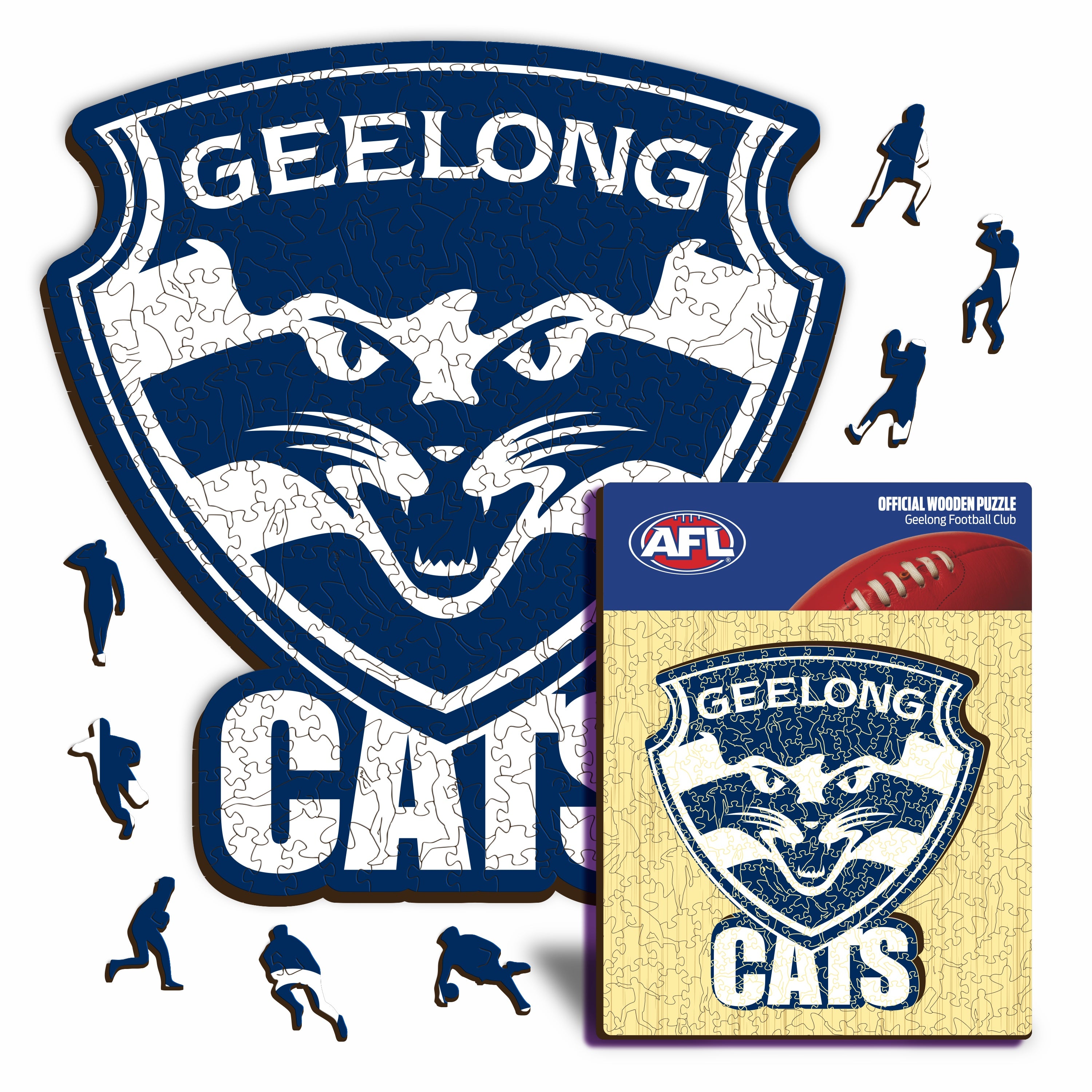 Geelong FC Logo - Wooden Puzzle