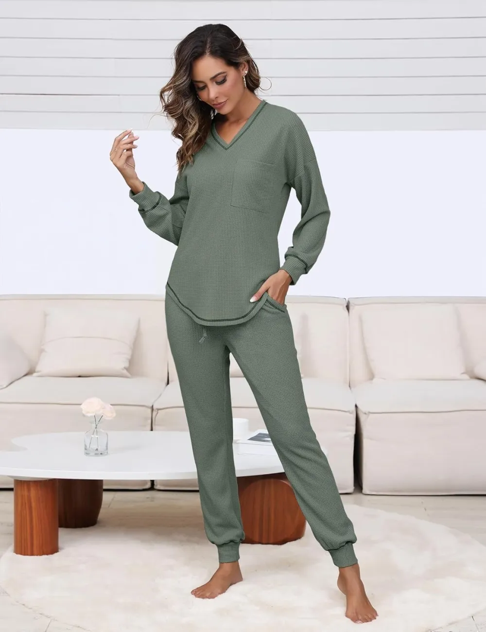 Womens Two Piece Outfits Lounge Sets