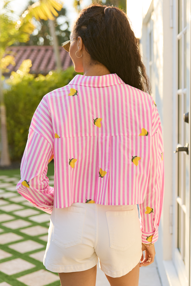 Kamri Embroidered Lemon Top