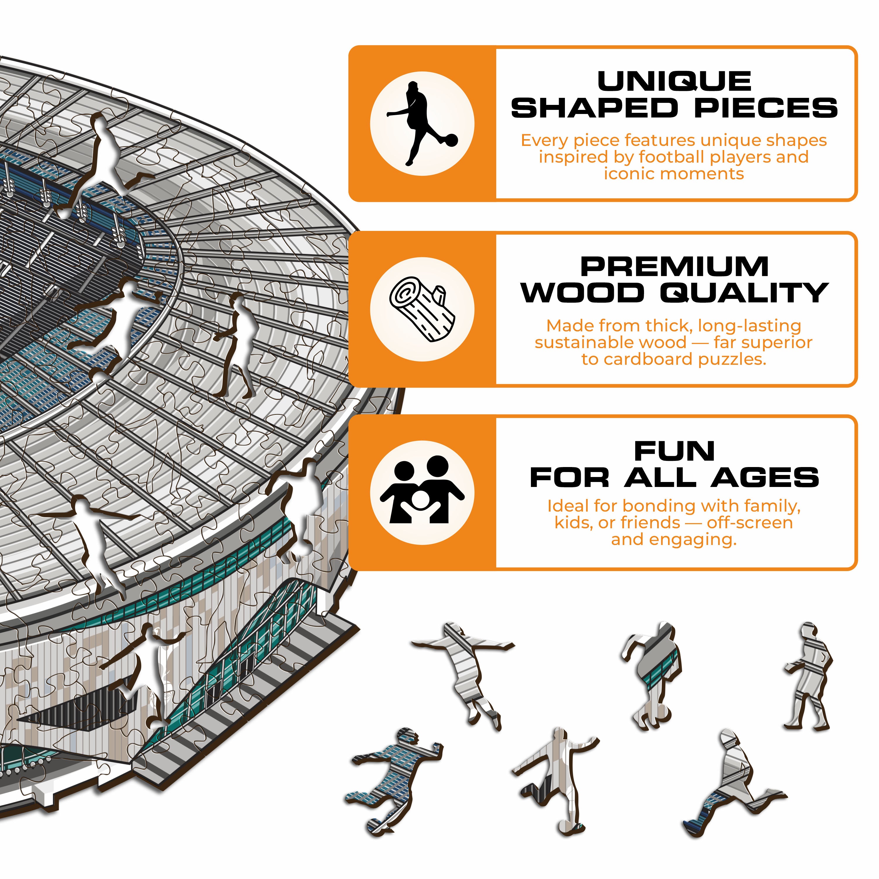 Tottenham Hotspur FC® Stadium - Wooden Puzzle