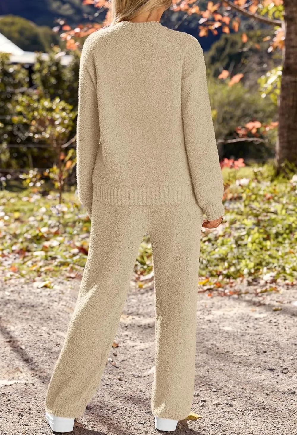 Womens Pajama Sets 2025 Fall Lounge Sweater Set