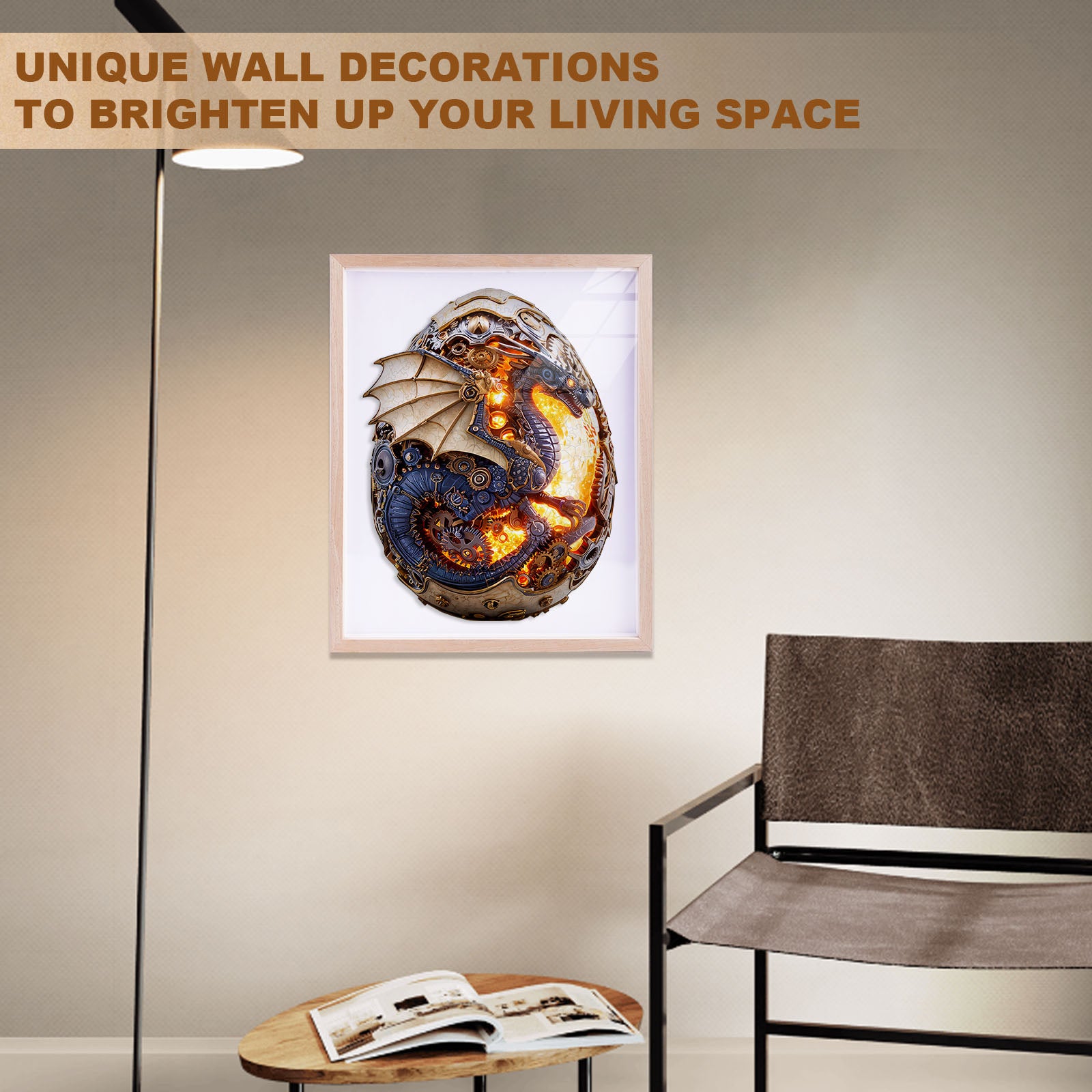 Fire Dragon Egg Wooden Jigsaw Puzzle