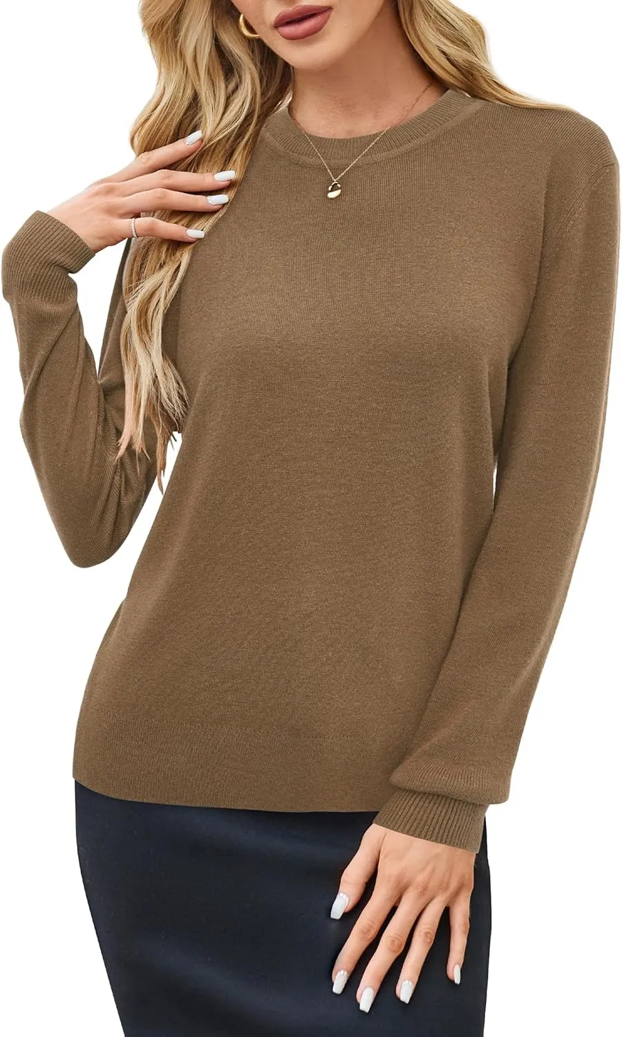 Women Fashion Wool Blend Sweater