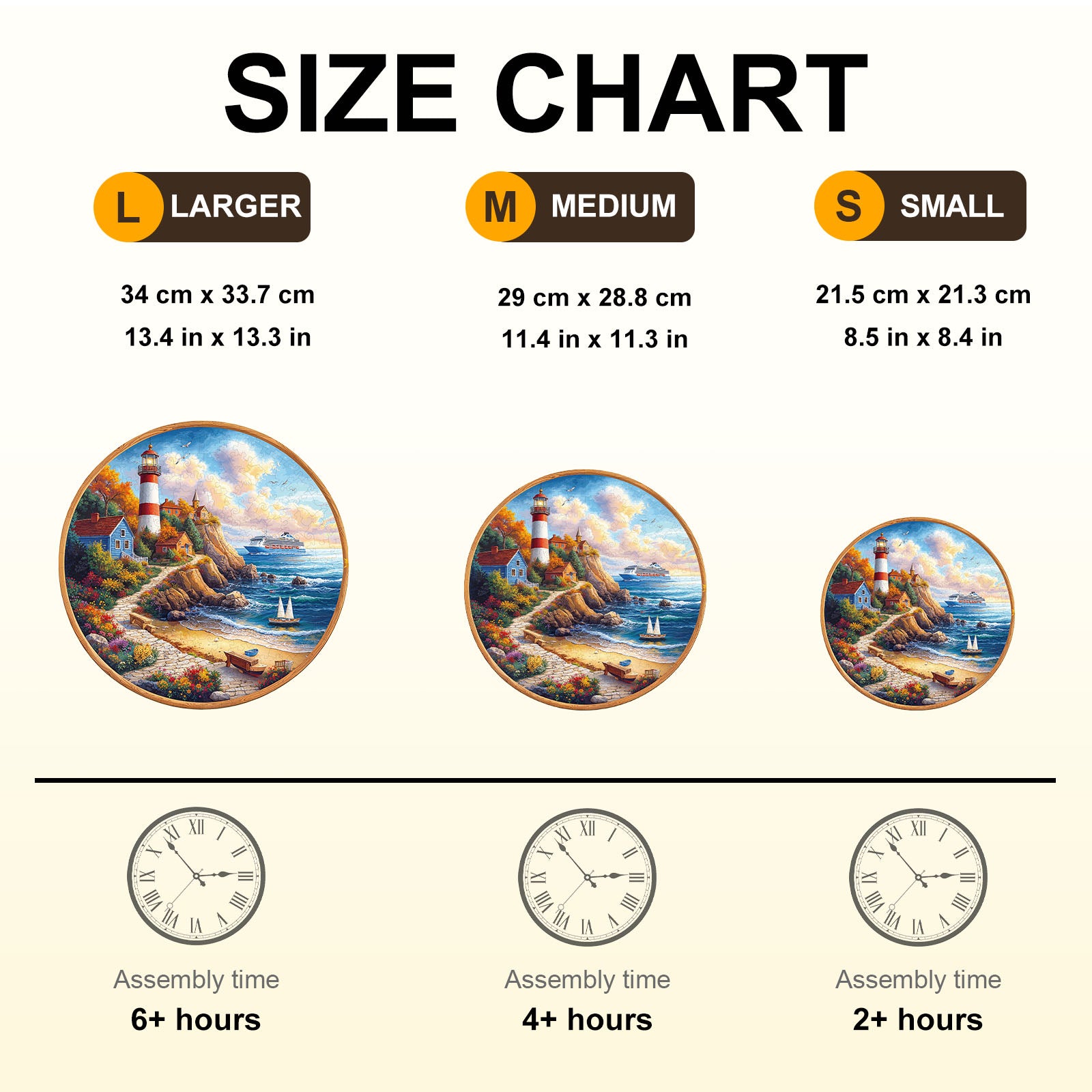 Lighthouse Cottage Wooden Jigsaw Puzzle