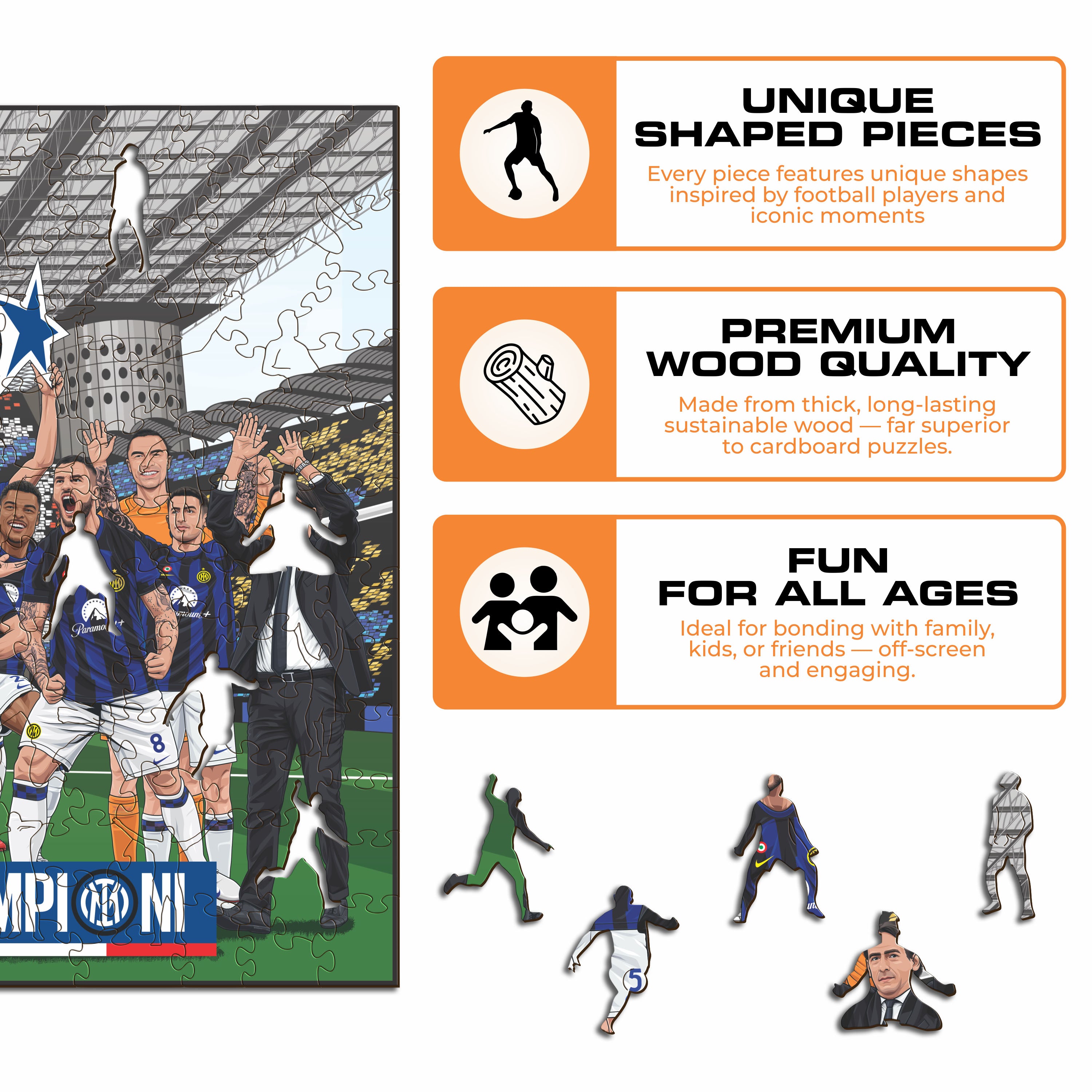 FC Inter® 20th Scudetto - Wooden Puzzle