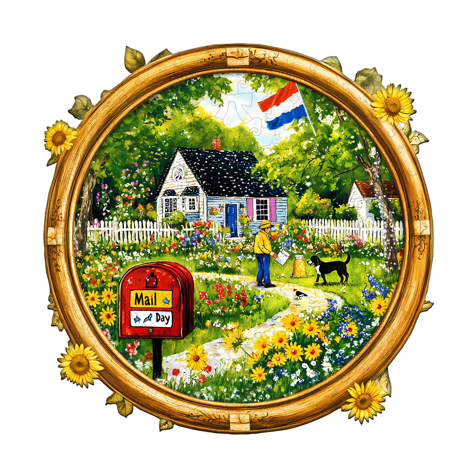 Mail Day Wooden Jigsaw Puzzle