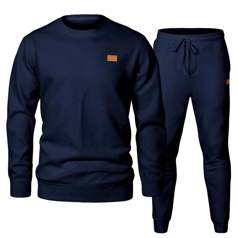 🔥Last Day Promotion 89% OFF🔥Men's casual fashion suit knitted sweatshirt and pants two-piece set