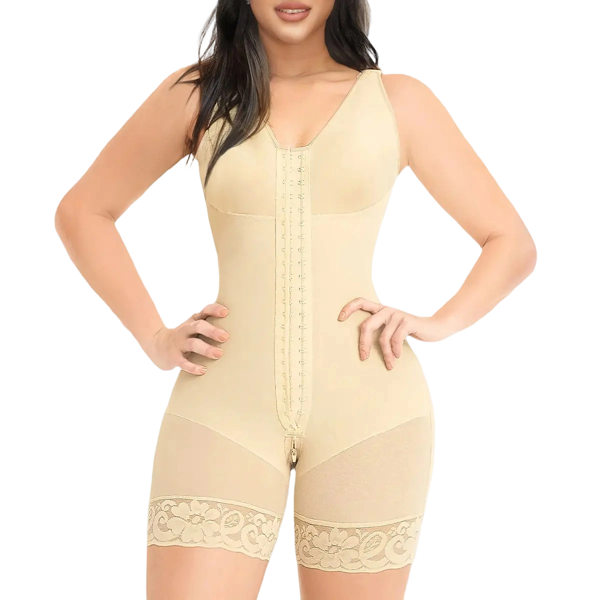 🔄🔄🔄Women's High-Compression Tummy Control & Butt Lifter Full Body Shaper with Hook Closure
