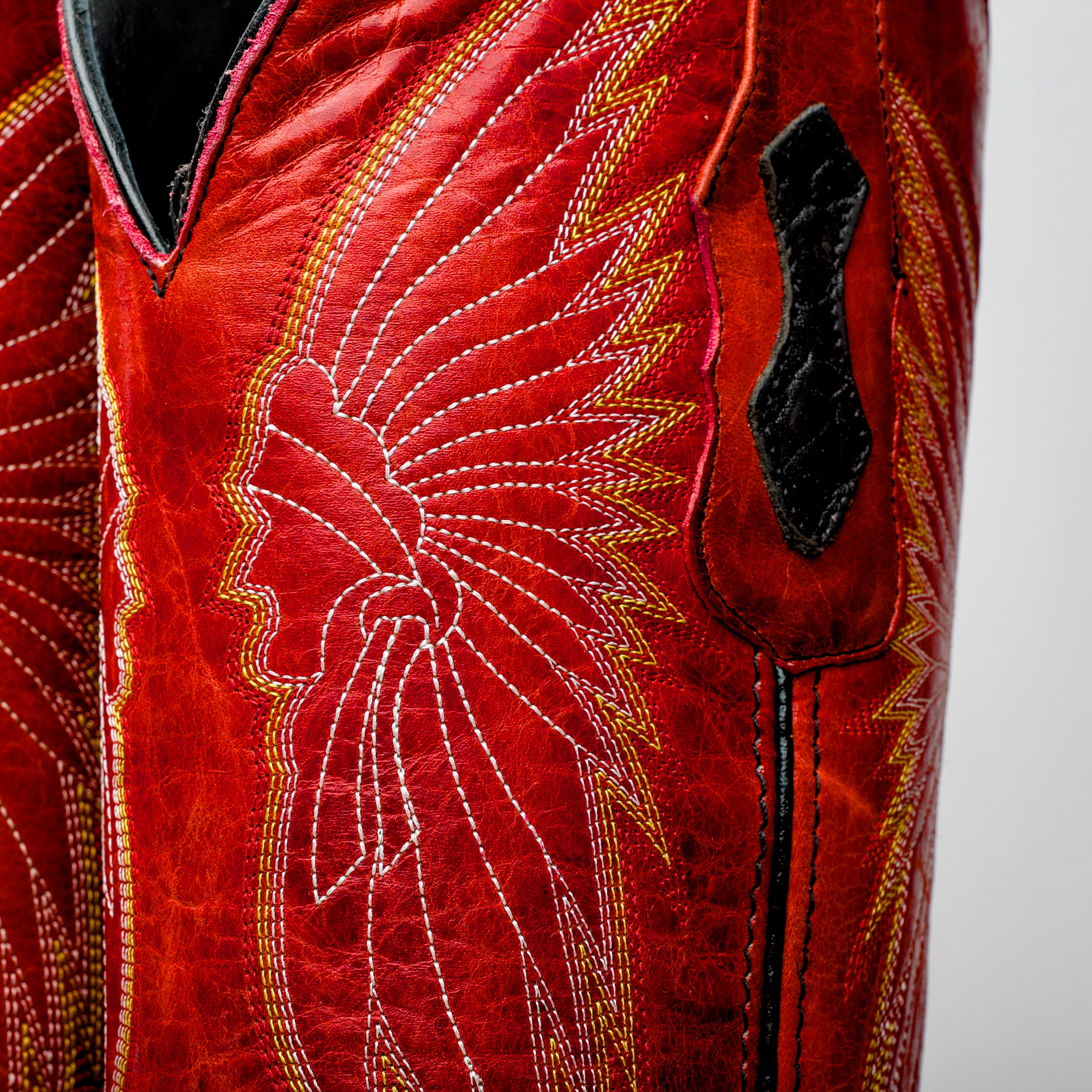 Black Rough-Out Boots - Square Toe