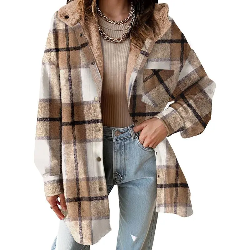 Women's Flannel Hooded Plaid