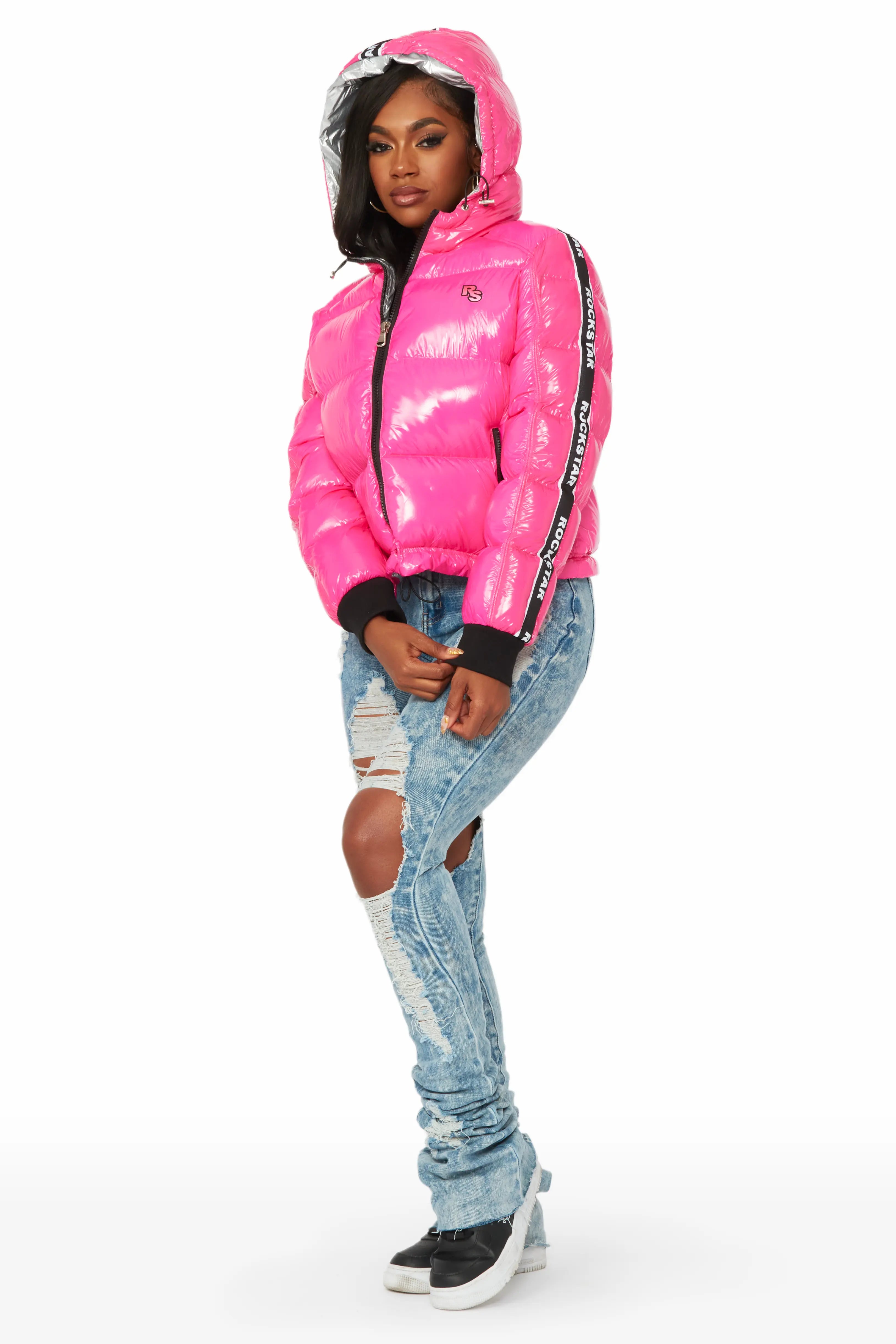 Jackey Hot Pink Puffer Jacket