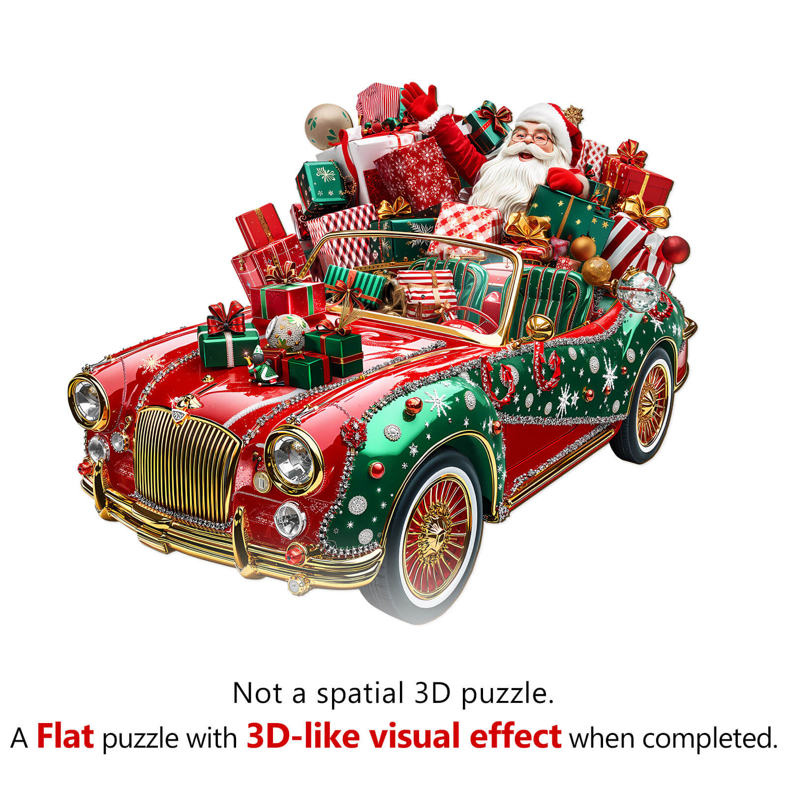 Crazy Christmas Wooden Jigsaw Puzzle