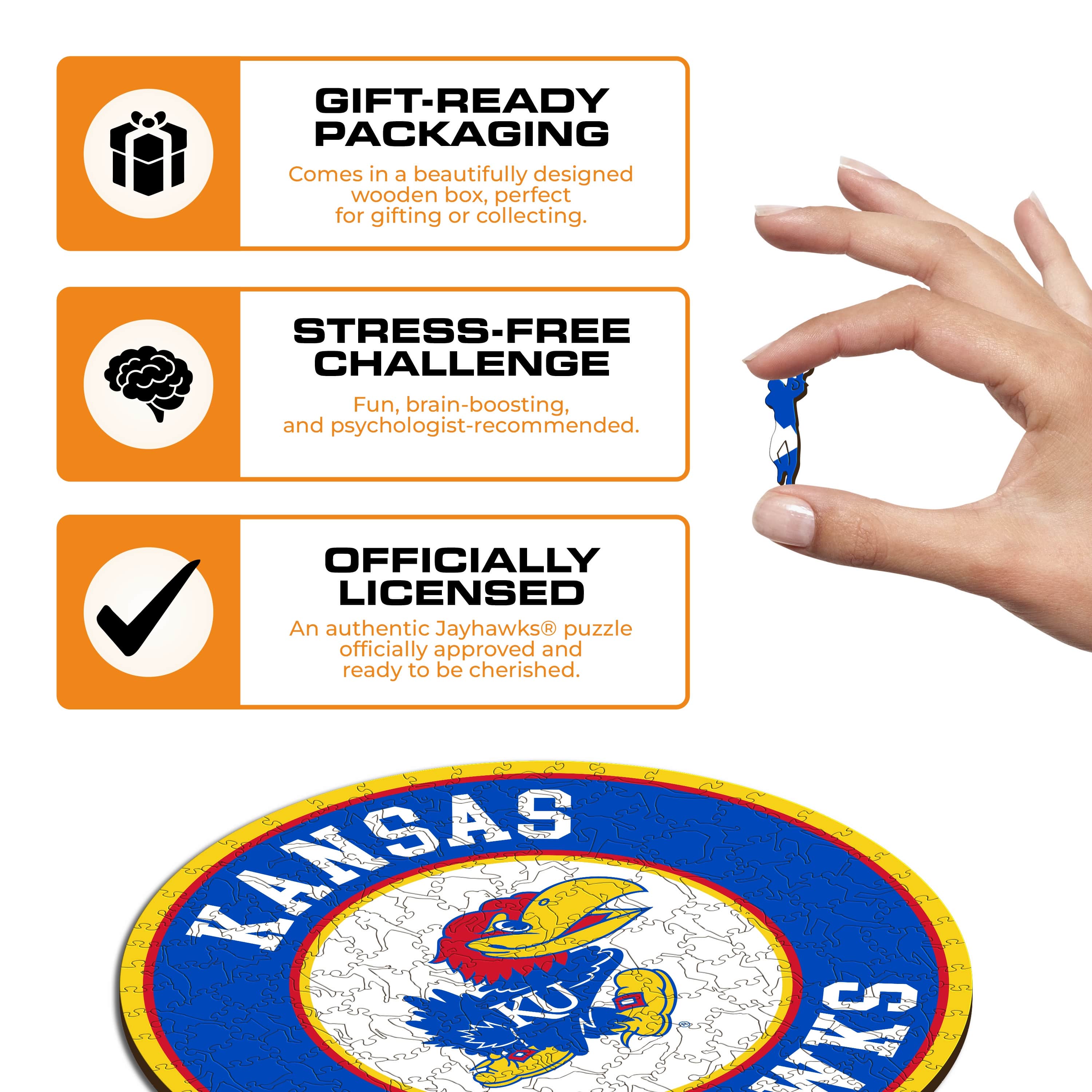 University of Kansas - Wooden Puzzle