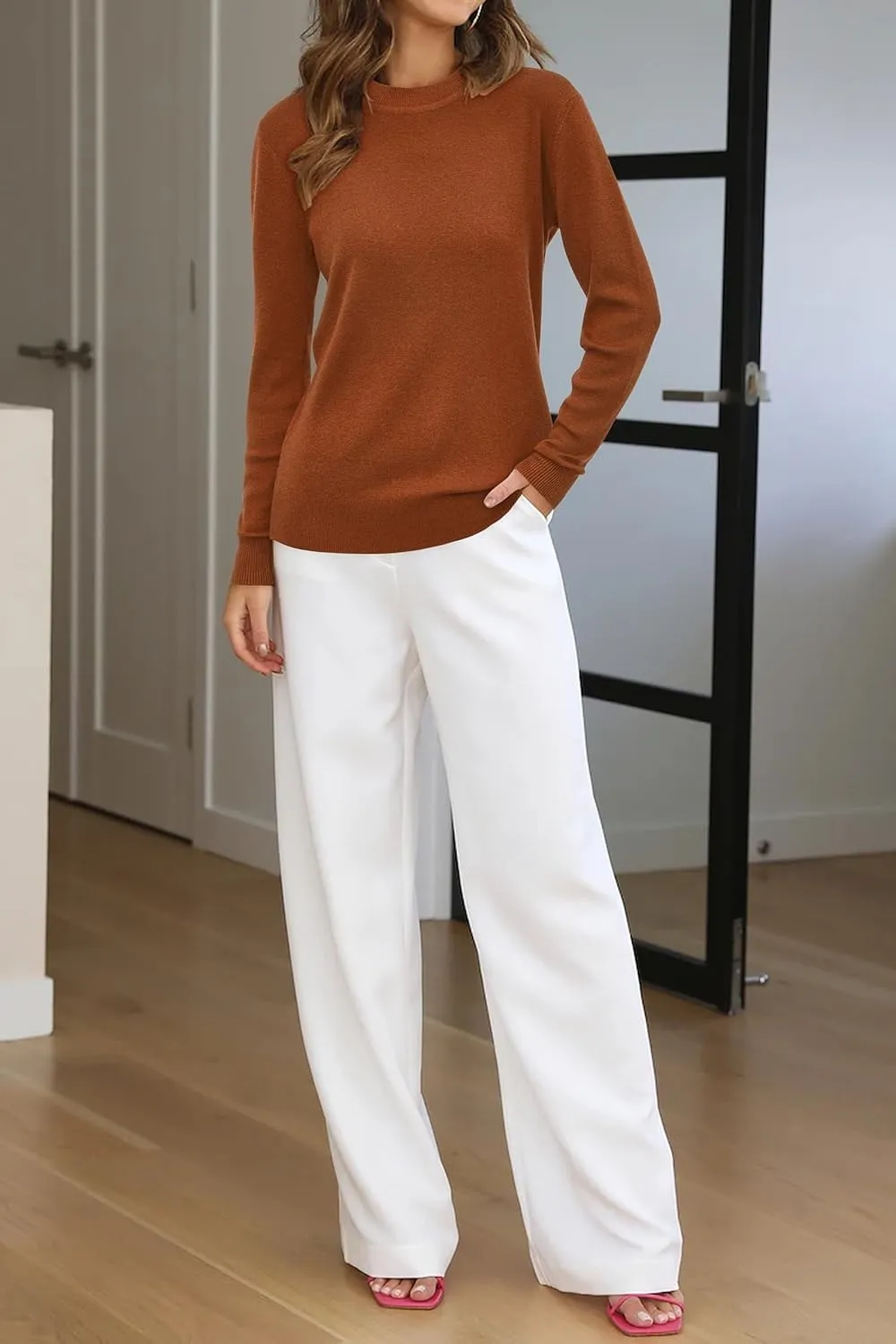Women Fashion Wool Blend Sweater