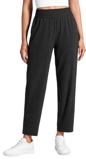 Lightweight Drapey Tapered Ankle Pants for Women