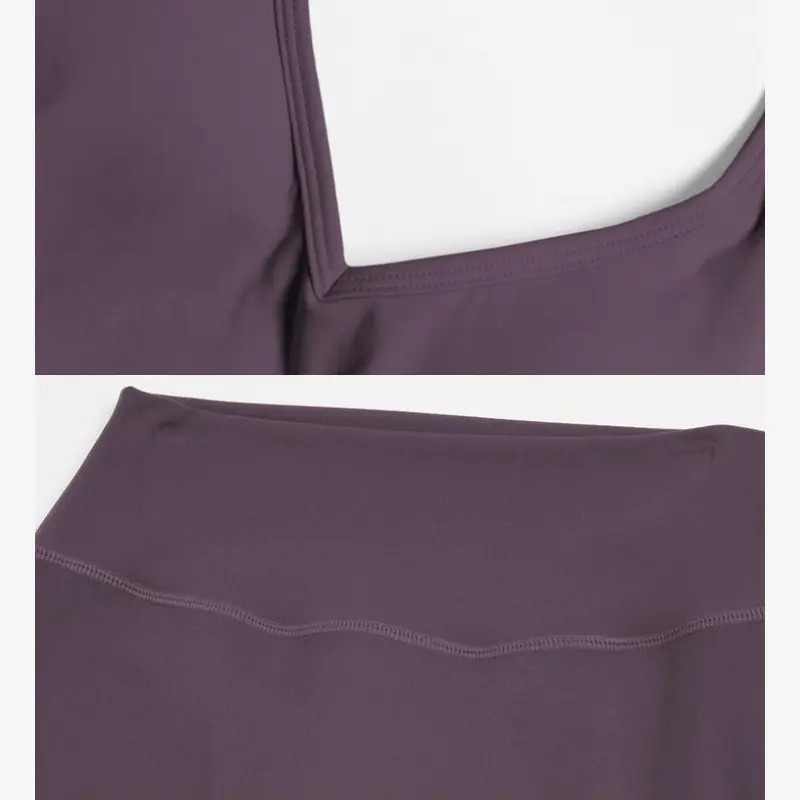 Women's Strappy Crop Top & Straight-Leg Pants Fitness Set – Gym to Casual Wear