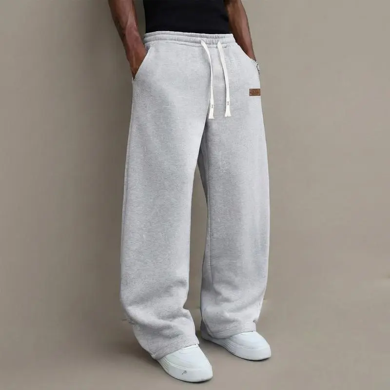 Men's Casual Pants Cotton Blend Stretch Comfortable Sports Casual Trousers