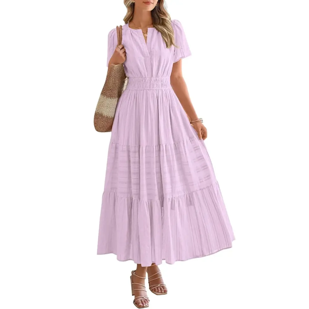 Women's 2026 Summer Casual Long Dress with Pockets