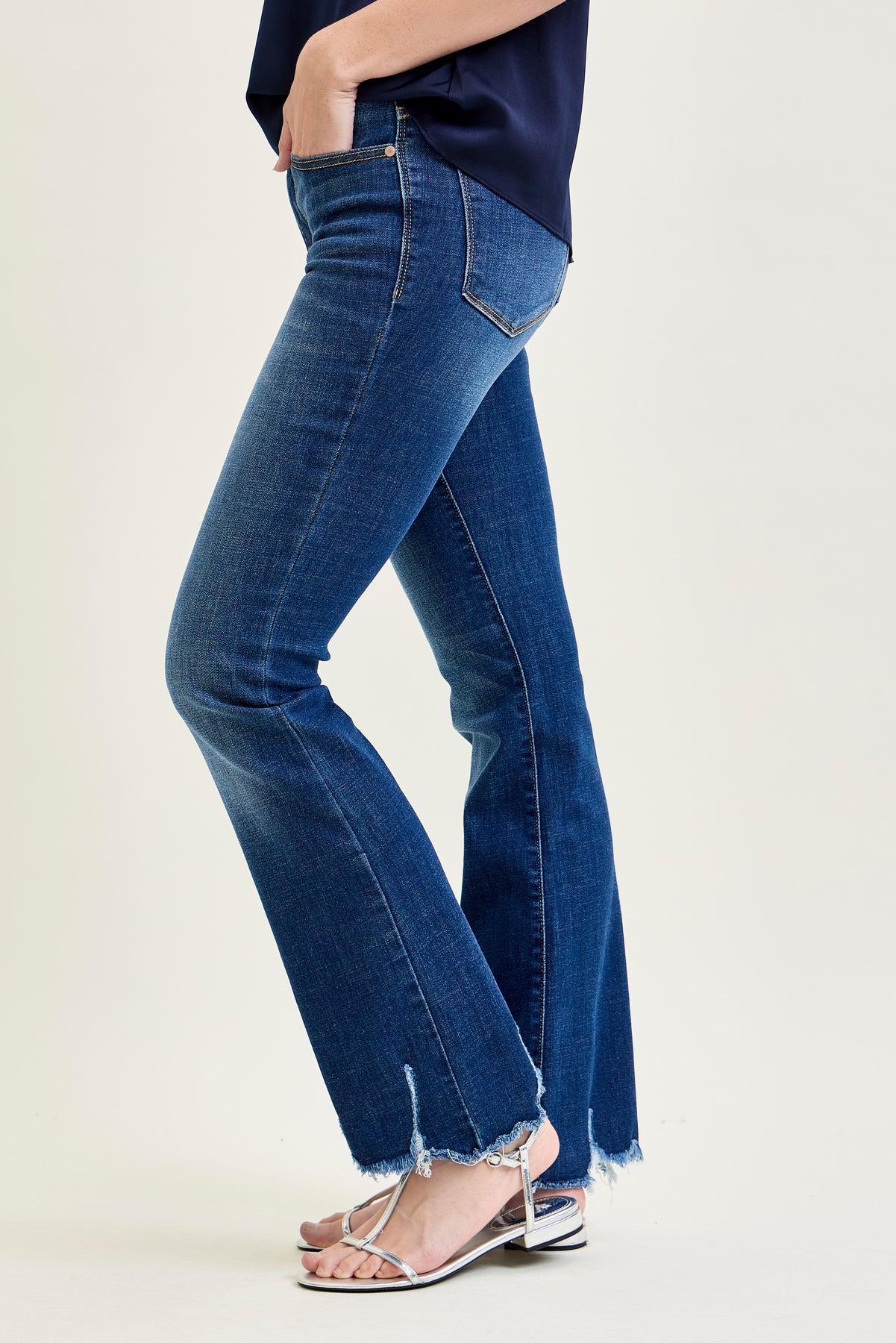 Daisy Non-Distressed Hem Bootcut Jeans