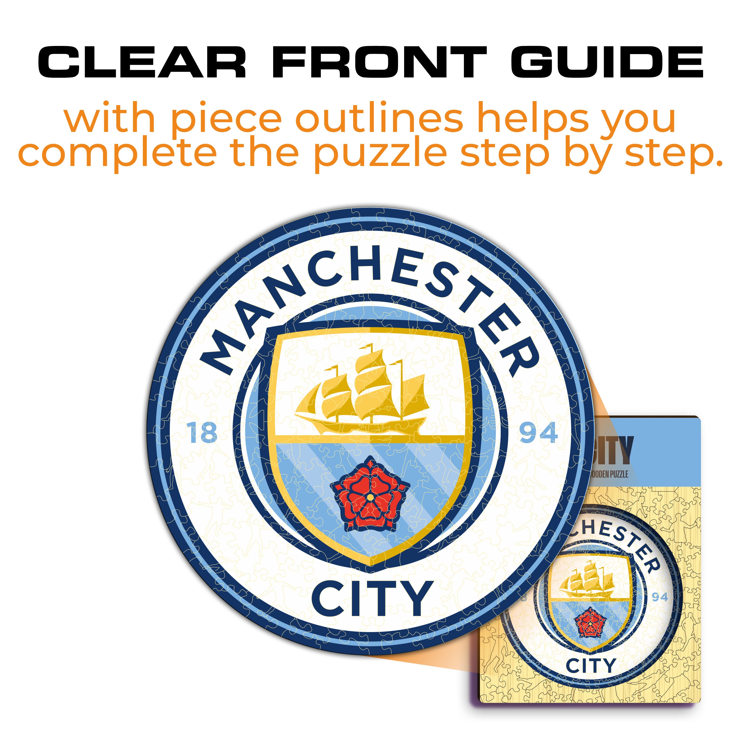 Manchester City FC® Logo - Wooden Puzzle