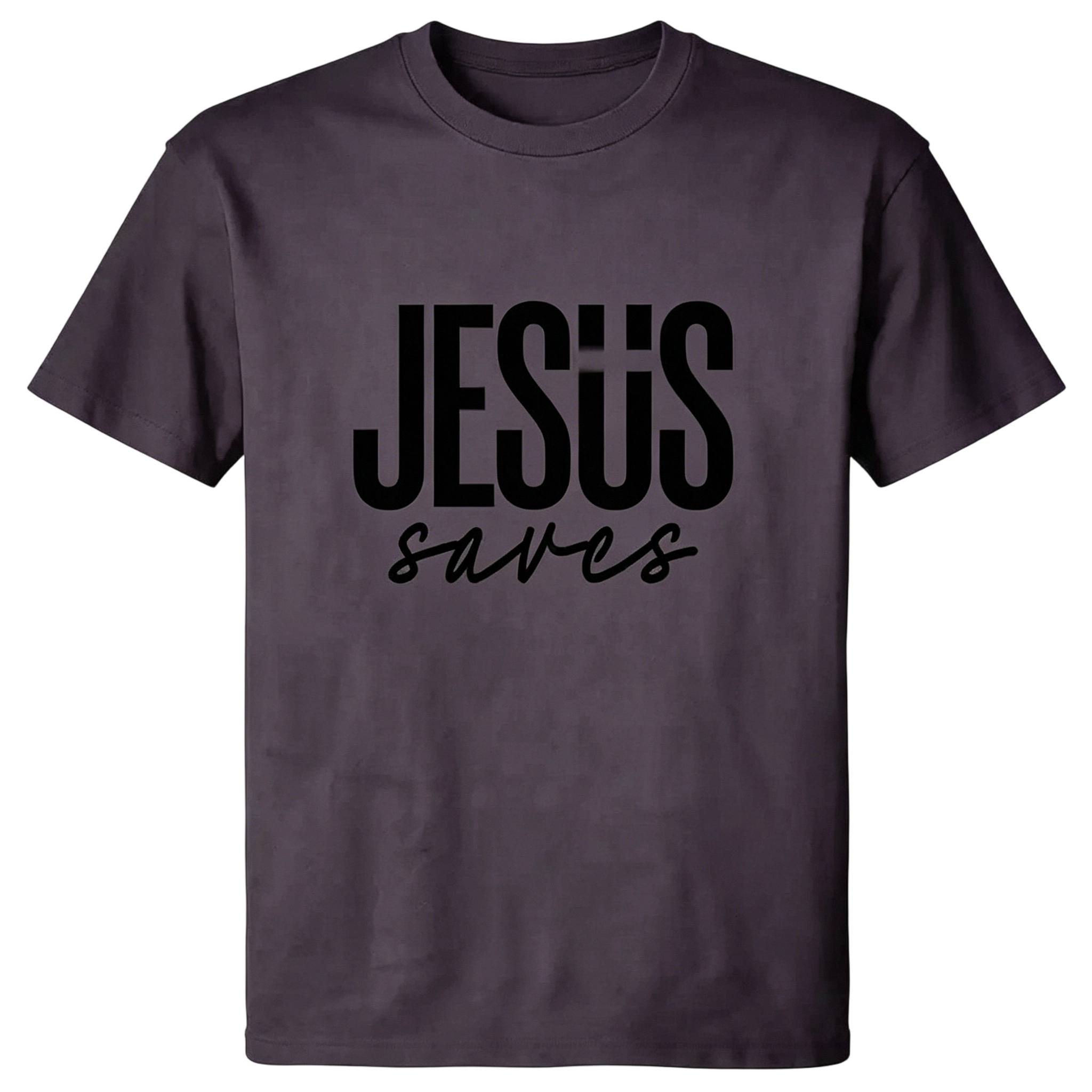 Men's JESUS saves Graphic T-shirt - Soft & Breathable Fabric, Durable Print, Everyday Comfort, Machine Washable, minimalist graphic casual wear