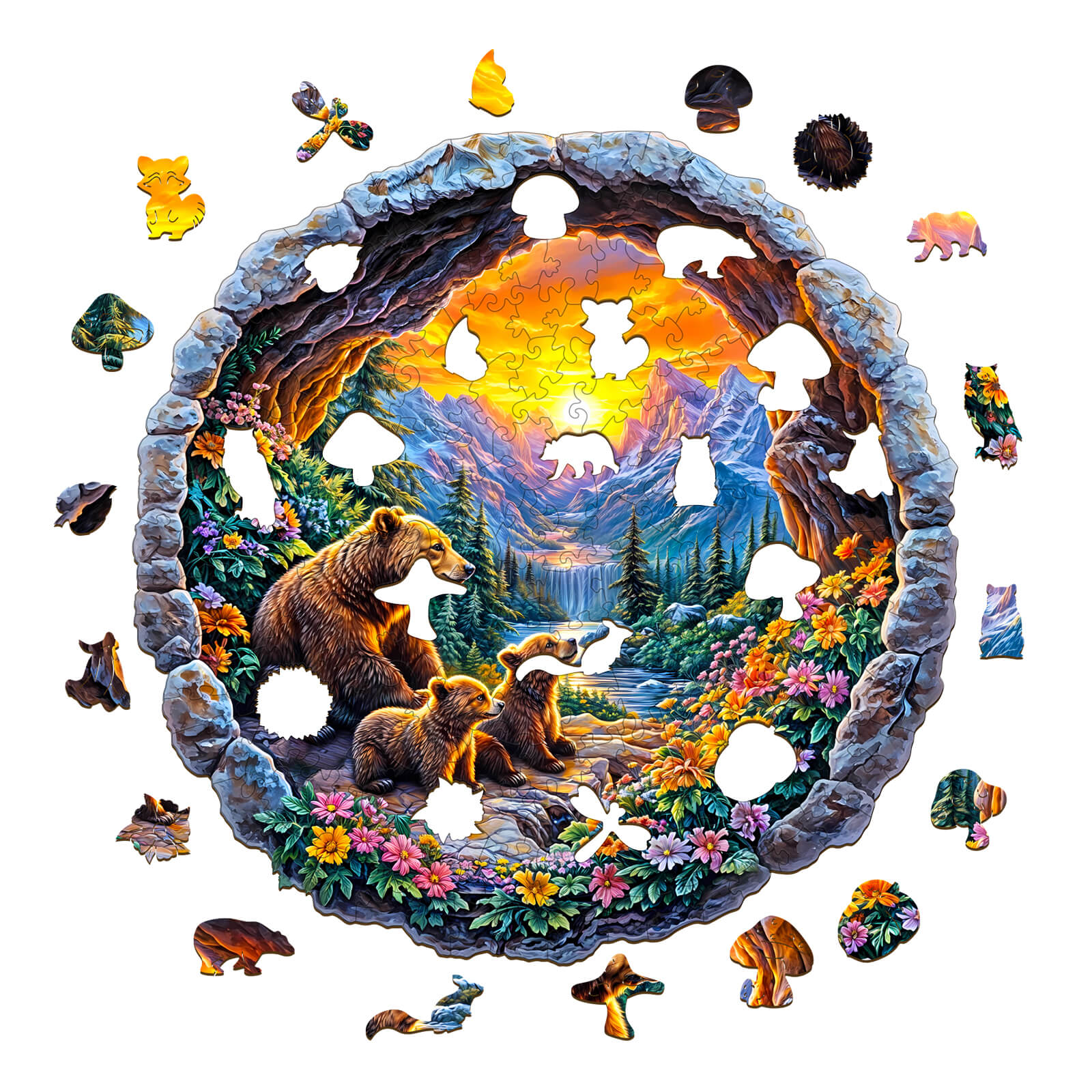 3D Bear's Journey Wooden Jigsaw Puzzle