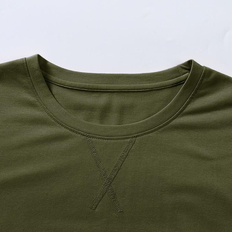 Mens 9 Pack Cotton Hipster Hip Hop Longline Crewneck Sport T-Shirt, Menswear Casual Top for Outdoor Daily Wear