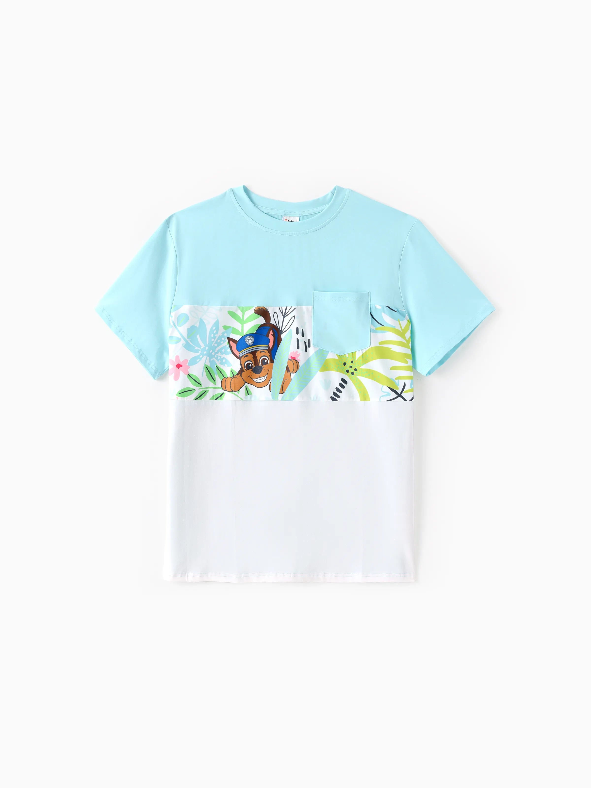 PAW Patrol Matching Family Floral Dress/ Cotton Top Turquoise