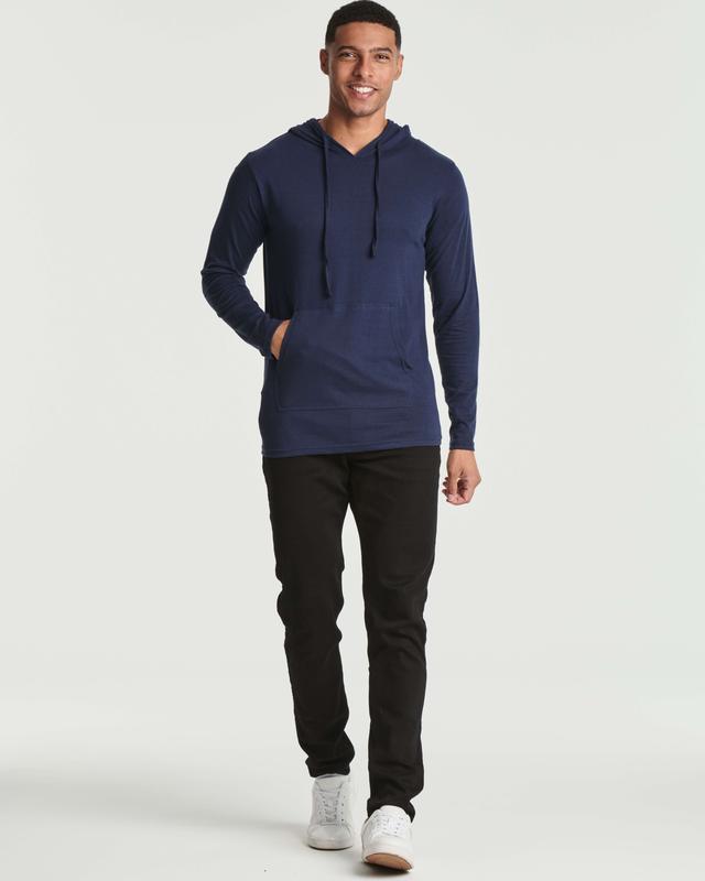 6 Pack: Men's Cotton Lightweight Casual Pullover Drawstring Hoodie With Pocket (Available In Big & Tall)